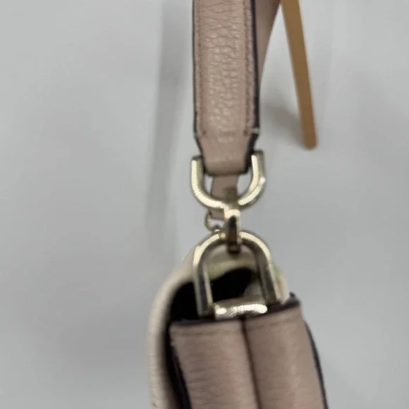 Kate Spade New York Leila Medium Flap Shoulder Bag Leather Two Tone Beige - Picture 10 of 16